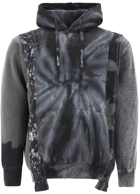 Needles SS23 拼接抽象连帽衫 黑灰色长袖卫衣 LQ3150999GRAY Buy Needles SS23 拼接抽象连帽衫 黑灰色长袖卫衣 LQ3150999GRAY