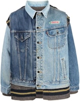 Needles SS23 Patchwork Denim Jacket Blue Casual LQ297A Needles SS23 Patchwork Denim Jacket Blue Casual LQ297A