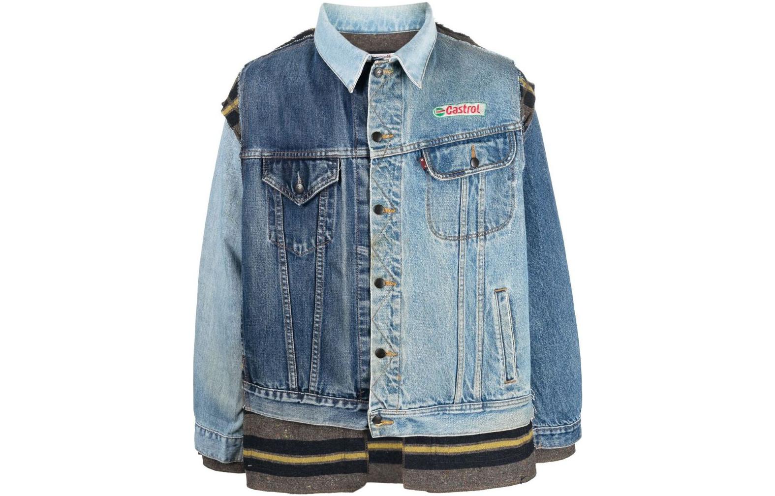 Order Needles SS23 拼接牛仔外套 藍色 休閒款 LQ297A