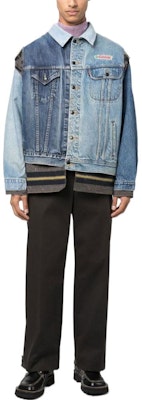 Needles SS23 拼接牛仔外套 藍色 休閒款 LQ297A Purchase Needles SS23 拼接牛仔外套 藍色 休閒款 LQ297A