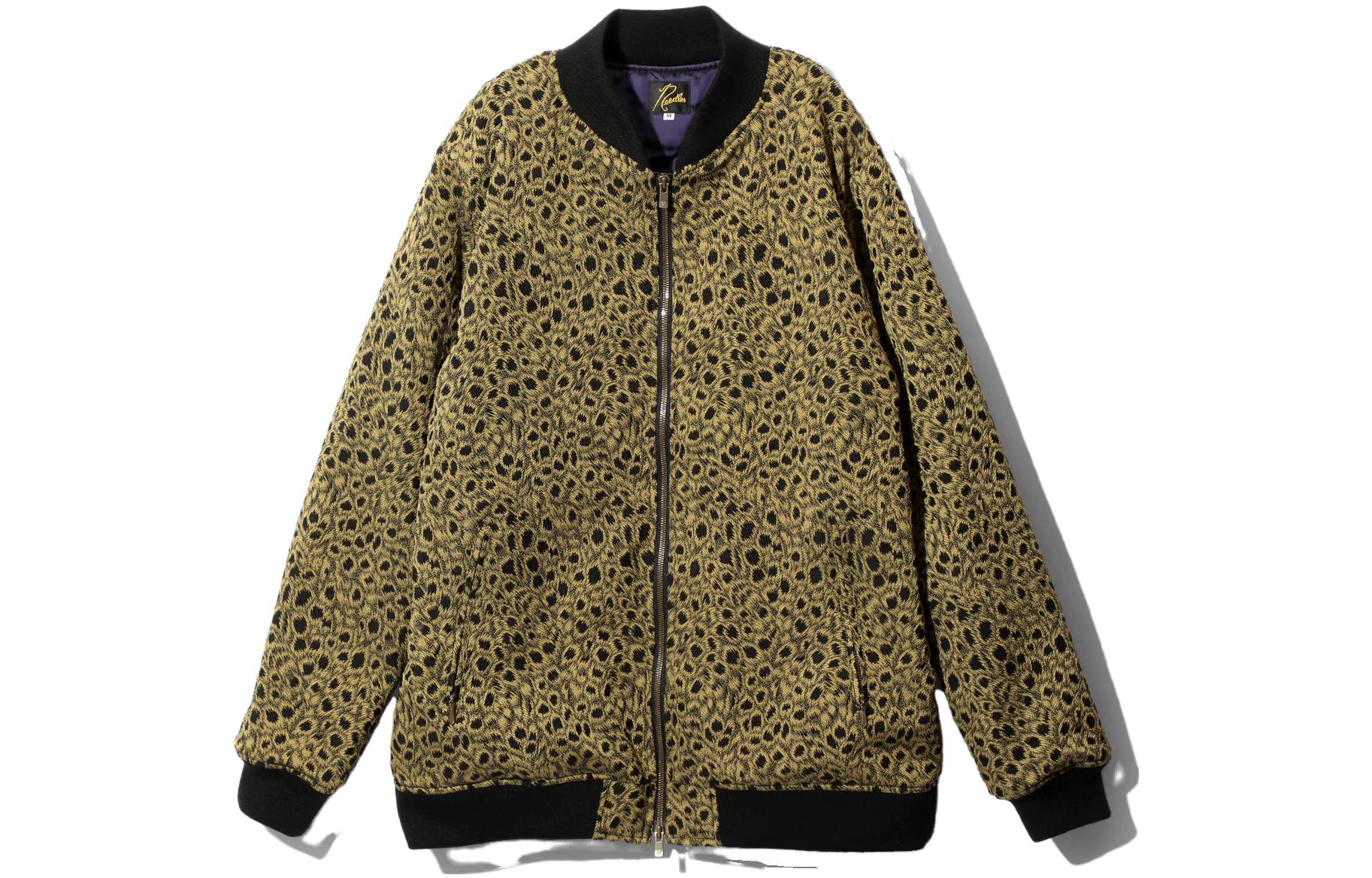 Needles SS23 Peacock Print Loose Fit Zip Jacket Unisex NS107B