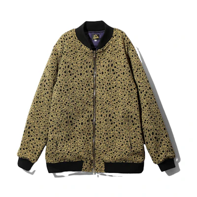 Needles SS23 Peacock Print Loose Fit Zip Jacket Unisex NS107B