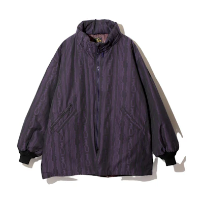 Needles SS23 Removable Hood Jacket Purple Unisex Full-Print NS088B