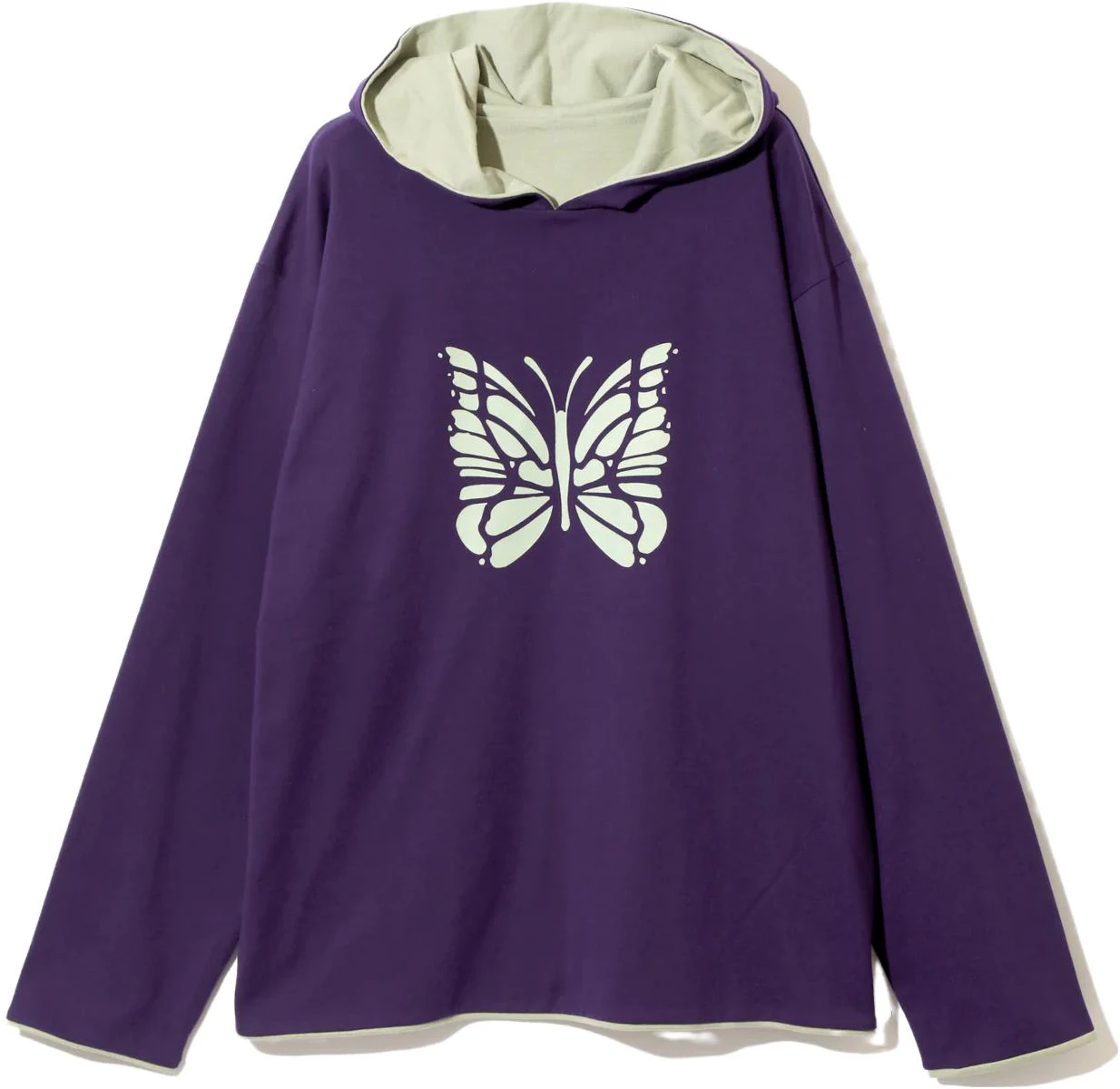 needles-ss-23-reversible-graphic-hoodie-unisex-purple-green-ns-268-b