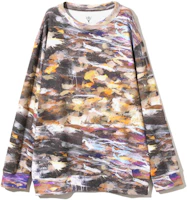 Needles SS23 Smudge Effect Crewneck Pullover Sweatshirt Men Multicolor MR856B Needles SS23 Smudge Effect Crewneck Pullover Sweatshirt Men Multicolor MR856B