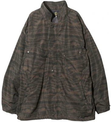 Needles SS24 動物紋高領扣襟外套 黑棕色 男女適用 OT068B Buy Needles SS24 動物紋高領扣襟外套 黑棕色 男女適用 OT068B