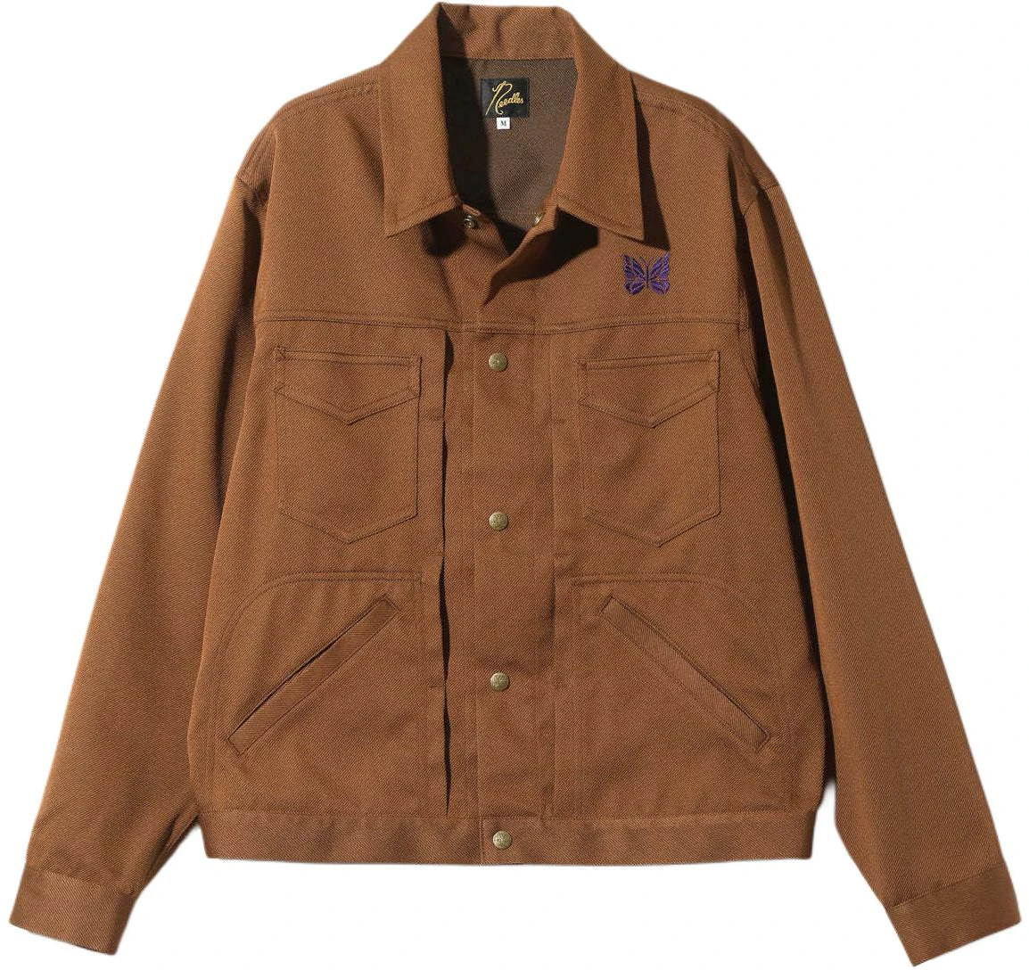 needles-ss-24-brown-butterfly-embroidered-single-breasted-long-sleeve-jacket-unisex-ot-186-a