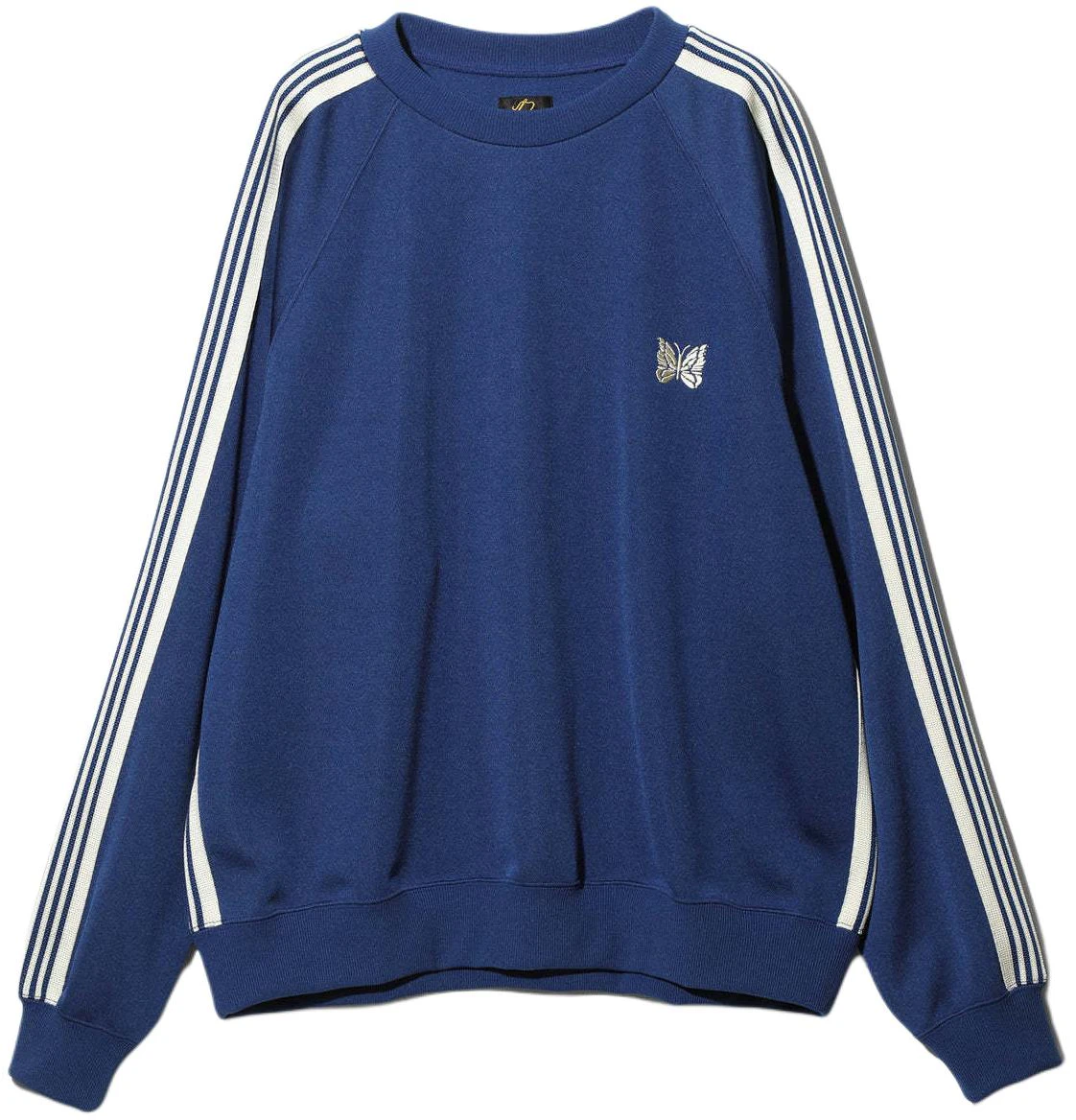 needles-ss-24-butterfly-embroidered-raglan-crewneck-sweatshirt-blue-unisex-ot-227-c