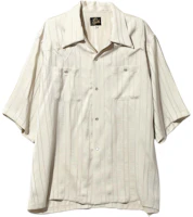 Needles SS24 Butterfly Embroidery Short-Sleeve Shirt Unisex Off-White. OT202A Needles SS24 Butterfly Embroidery Short-Sleeve Shirt Unisex Off-White. OT202A