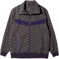 Needles SS24 Fringe Butterfly Embroidered Zip Jacket Unisex Purple OT1506B Needles SS24 Fringe Butterfly Embroidered Zip Jacket Unisex Purple OT1506B