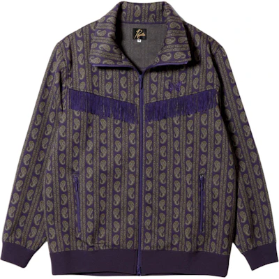 Needles SS24 流蘇蝴蝶刺繡拉鍊外套 紫色 男女適穿 OT1506B Buy Needles SS24 流蘇蝴蝶刺繡拉鍊外套 紫色 男女適穿 OT1506B