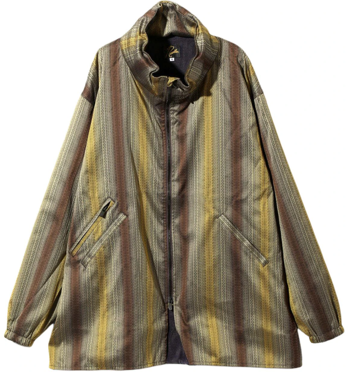 needles-ss-24-gradient-checkered-jacquard-jacket-yellow-unisex-ot-065-a