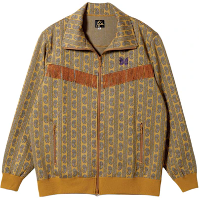 Needles SS24 芥末黃蝴蝶刺繡流蘇拉鍊外套 男女皆宜 OT1506A Buy Needles SS24 芥末黃蝴蝶刺繡流蘇拉鍊外套 男女皆宜 OT1506A