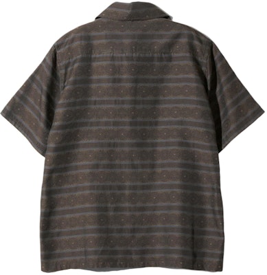 Needles SS24 條紋提花短袖襯衫 男女同款 木炭灰 OT111B Lookbook Needles SS24 條紋提花短袖襯衫 男女同款 木炭灰 OT111B