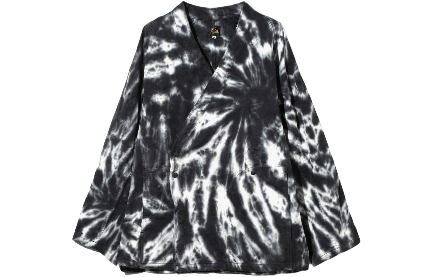 Needles SS24 Triple Stitch Snap Button V-Neck Jacket Unisex Black OT1500B