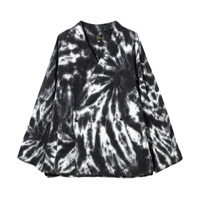 Needles SS24 Triple Stitch Snap Button V-Neck Jacket Unisex Black OT1500B