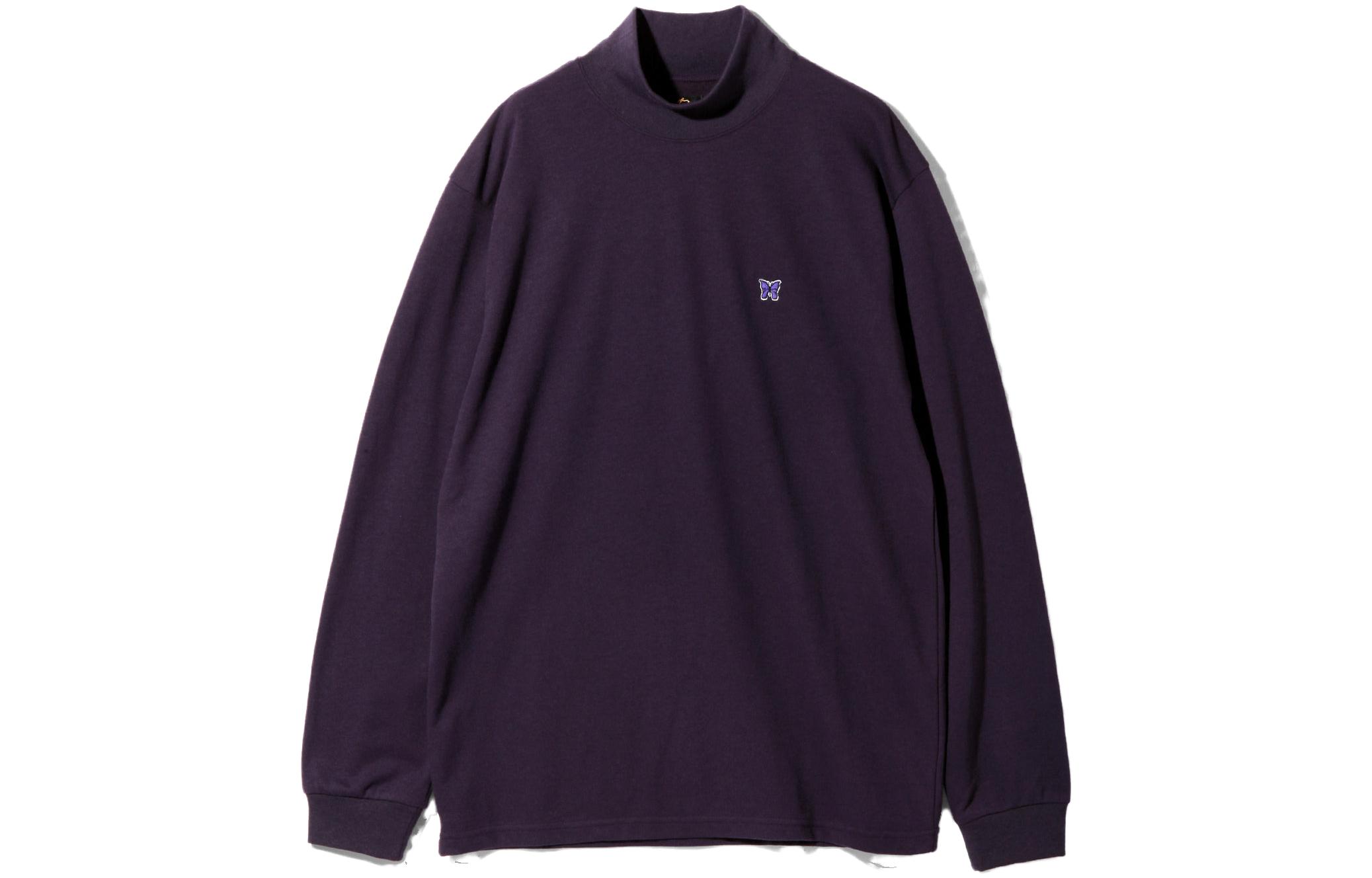 Needles Stand Collar Pullover Long Sleeve T-Shirt Unisex NS270B