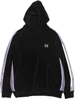 Needles Striped Oversized Hoodie Unisex Black KP226 Needles Striped Oversized Hoodie Unisex Black KP226