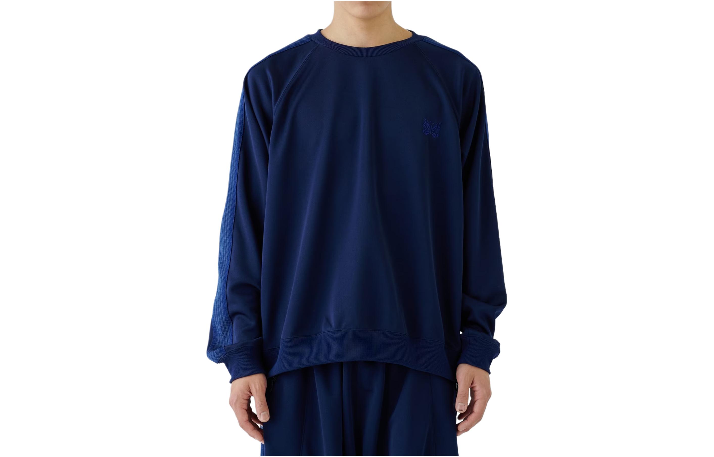 Needles Striped Raglan Crewneck Sweatshirt OT1539