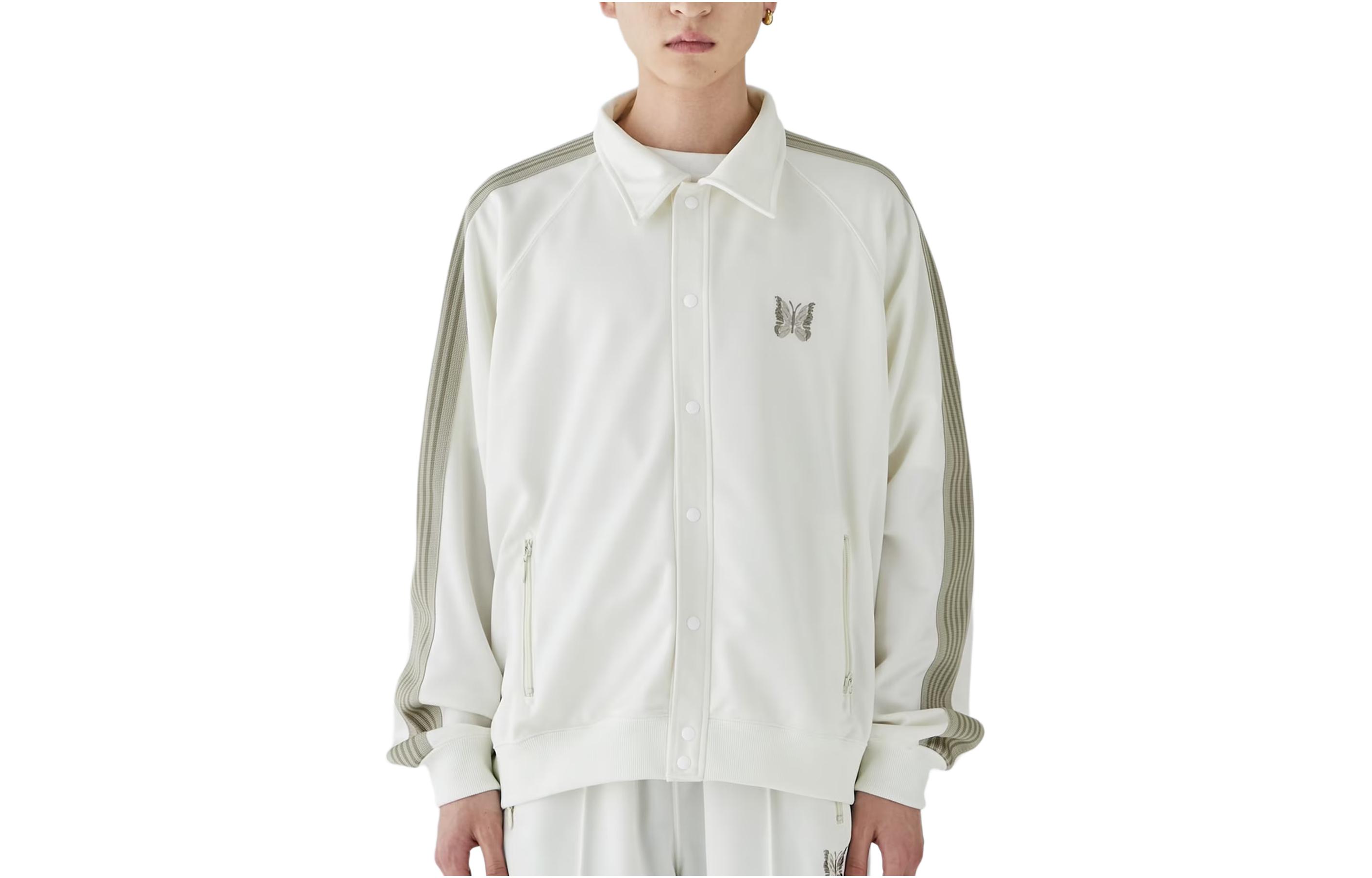 Needles Striped Raglan Sleeve Embroidered Jacket NS1524