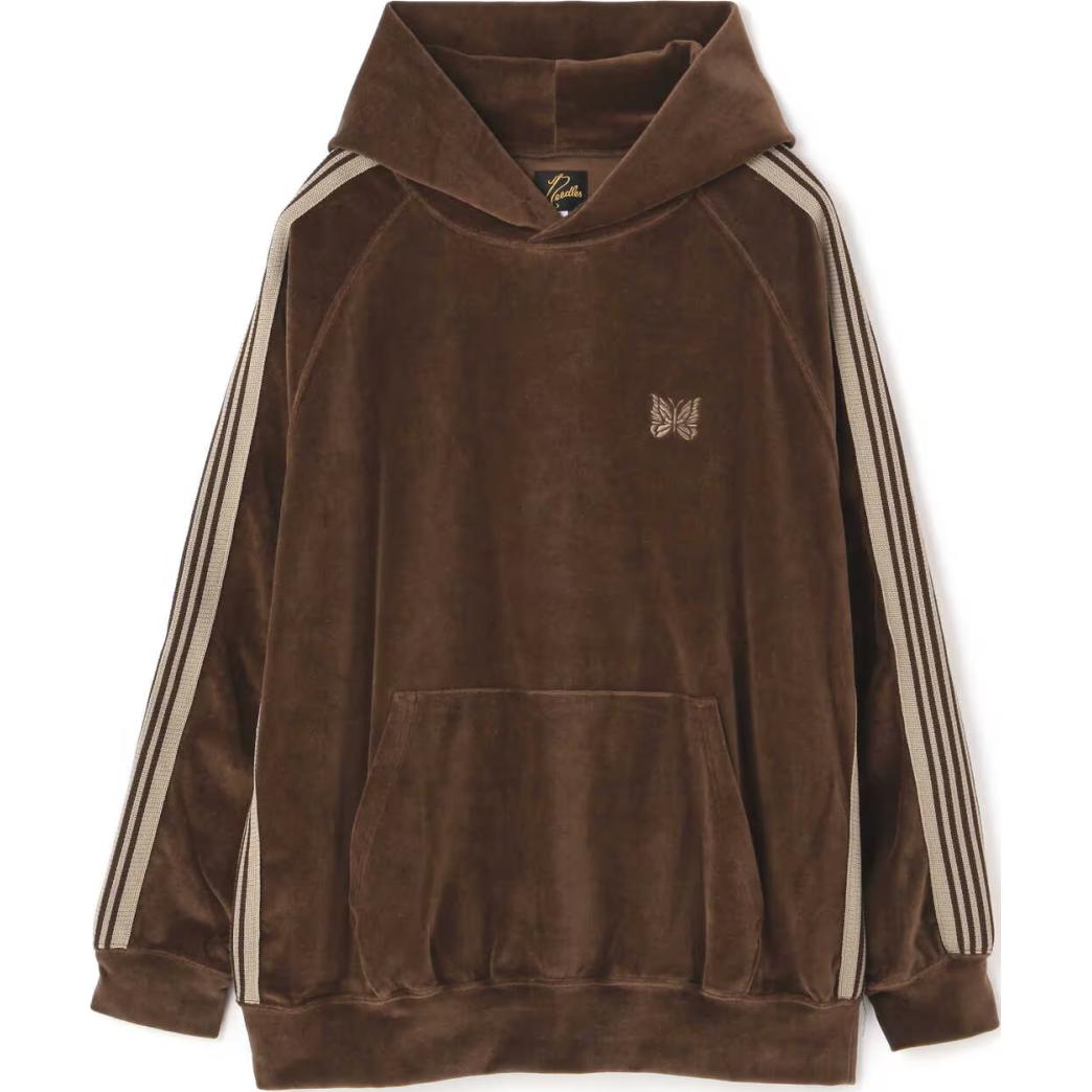 Needles Striped Tape Hoodie Brown Unisex LQ235B