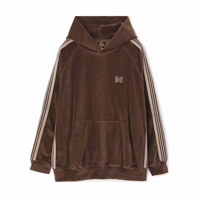 Needles Striped Tape Hoodie Brown Unisex LQ235B