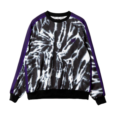 Needles Tie-Dye Butterfly Embroidered Crewneck Sweatshirt Unisex Black OT1503B