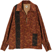 Needles Two-Tone Pullover Casual Jacket Unisex Brown Red NS932 Needles Two-Tone Pullover Casual Jacket Unisex Brown Red NS932