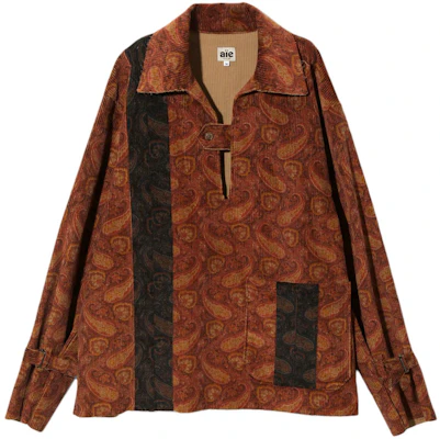 ニードルス ツートーン プルオーバー カジュアルジャケット ユニセックス ブラウン レッド NS932 Buy ニードルス ツートーン プルオーバー カジュアルジャケット ユニセックス ブラウン レッド NS932