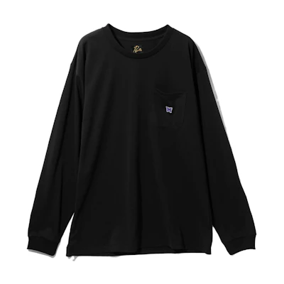 Needles Unisex Black Crewneck Long Sleeve Sweatshirt NS272C