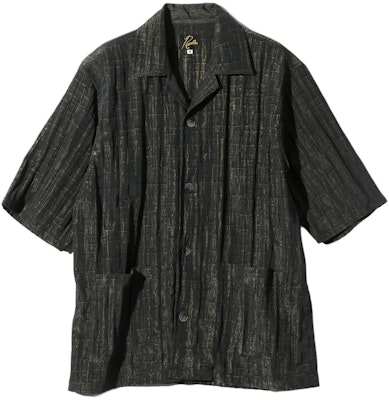 Needles 男女休閒短袖格紋口袋襯衫 OT099 Order Needles 男女休閒短袖格紋口袋襯衫 OT099