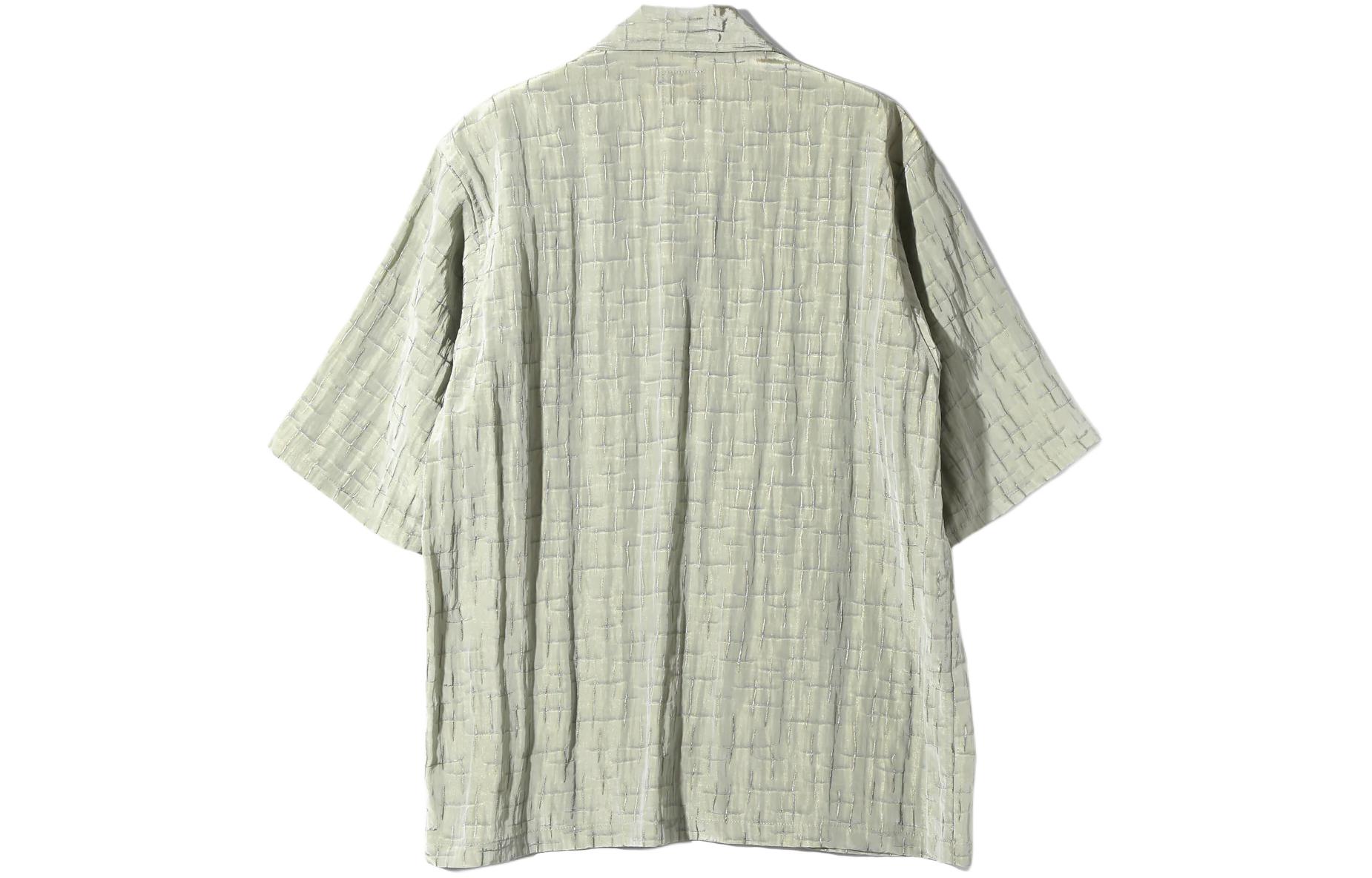 Purchase Needles 男女休閒短袖格紋口袋襯衫 OT099