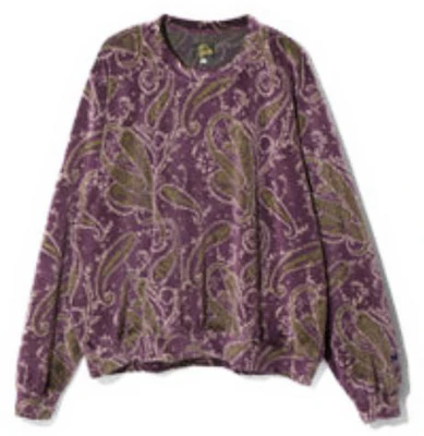 니들스 유니섹스 라운드넥 플로럴 패턴 스웻셔츠 NS255B Buy 니들스 유니섹스 라운드넥 플로럴 패턴 스웻셔츠 NS255B