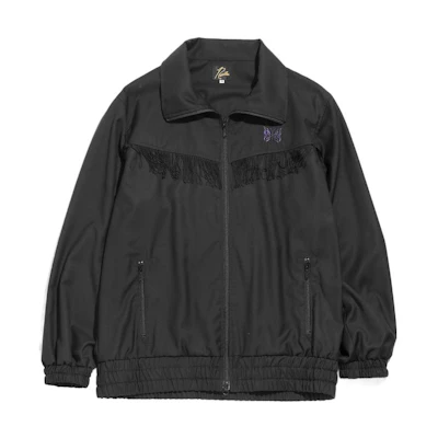 Needles Unisex Solid Color Zip Jacket Black KP128-BLK