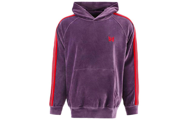 Needles Velvet Effect Hoodie Purple () IN186P