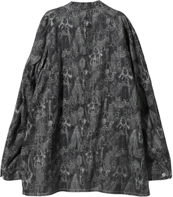 Needles 水洗印花黑色牛仔夾克 男女皆宜 立領長袖 OT170 Lookbook Needles 水洗印花黑色牛仔夾克 男女皆宜 立領長袖 OT170