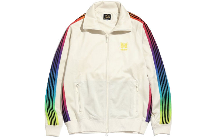 Needles AWGE Butterfly Print Casual Jacket Unisex White IN932A