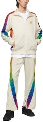 Needles x AWGE 蝴蝶印花白色運動長褲 男女適用 IN933A Cheap Needles x AWGE 蝴蝶印花白色運動長褲 男女適用 IN933A