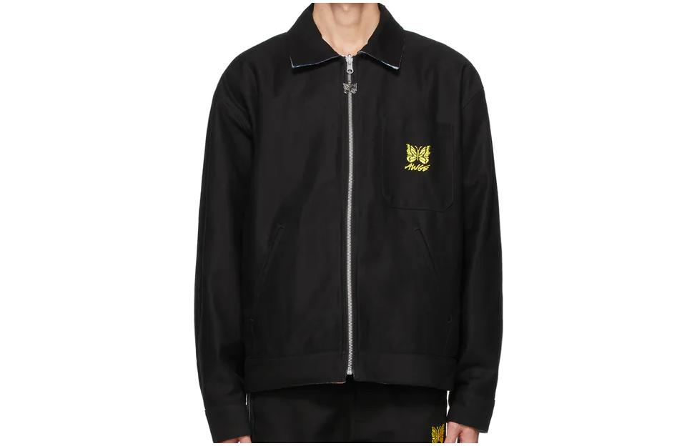 Needles AWGE Reversible Long-Sleeve Workwear Jacket Black () IN930