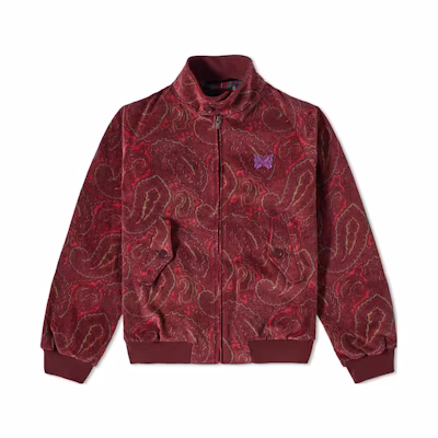 Needles BARACUTA FW22 Butterfly Embroidered Jacket Maroon (Unisex) BRCPS0839-UT2525-5246
