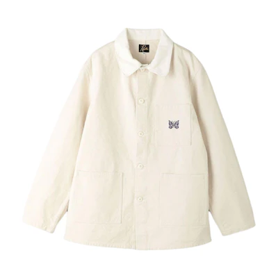 Needles BEAUTY&YOUTH UNITED ARROWS Button Logo Embroidered Jacket Off-White Unisex 12535990539-WHT