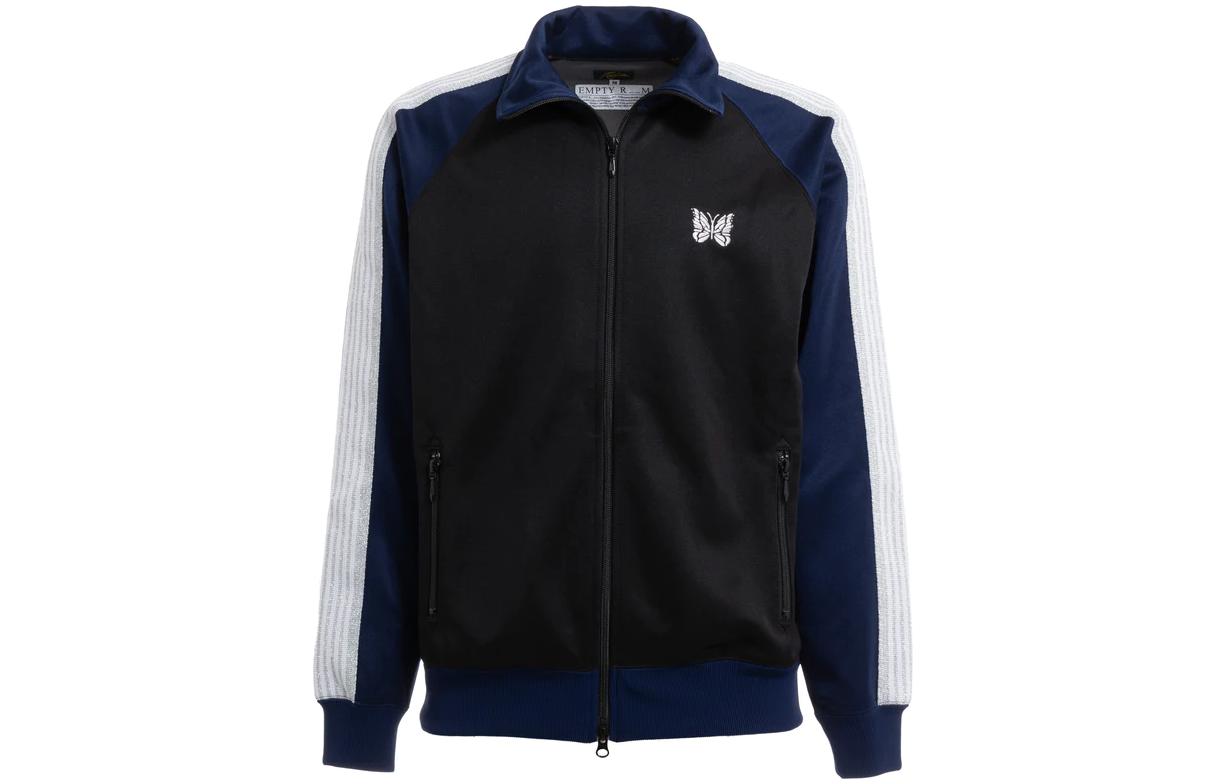 Needles EMPTY R _ _ M FW23 Embroidered Collar Jacket Unisex Black MR505-BLK
