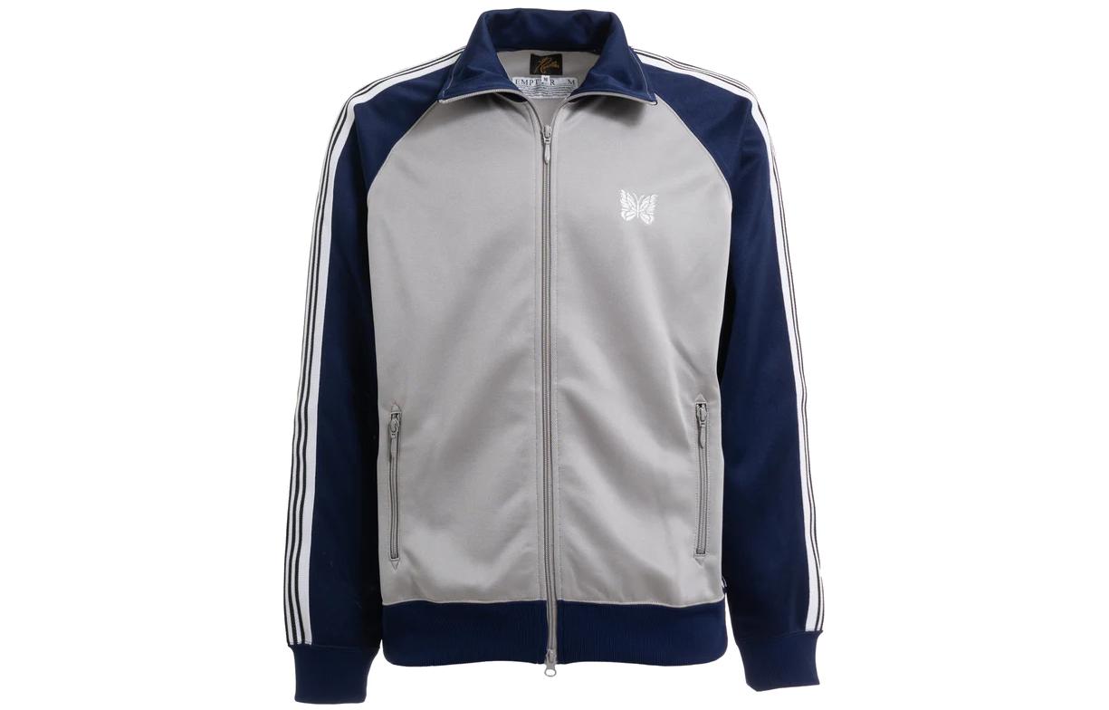 Needles EMPTY ROOM FW23 Embroidered Collar Jacket Unisex Grey MR507-BLK