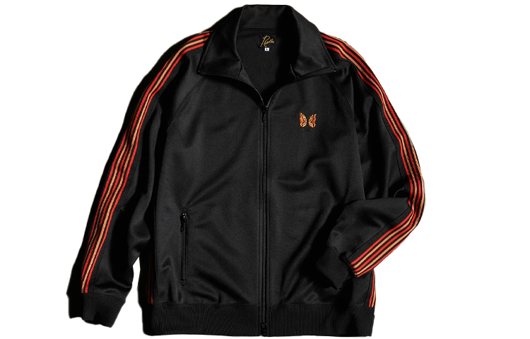 Needles END Butterfly Embroidered Track Jacket Black Unisex JO366-BWO