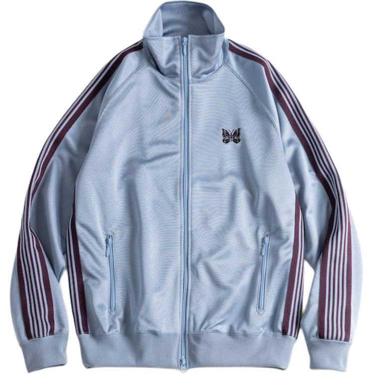 Needles FREAK'S STORE FW24 High-Neck Logo Embroidered Jacket Blue Unisex 1051202400083