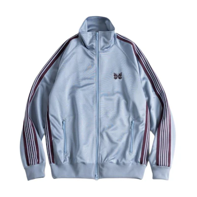 Needles FREAK'S STORE FW24 High-Neck Logo Embroidered Jacket Blue Unisex 1051202400083