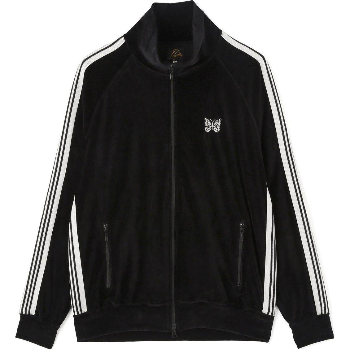 Needles LHP FW24 Striped Sleeve Zip Jacket Unisex Black 7844952207