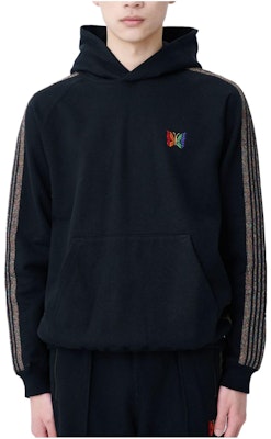 Needles x STUDIOUS 刺繡蝴蝶條紋黑色衛衣 (男款)。 MR450 Buy Needles x STUDIOUS 刺繡蝴蝶條紋黑色衛衣 (男款)。 MR450