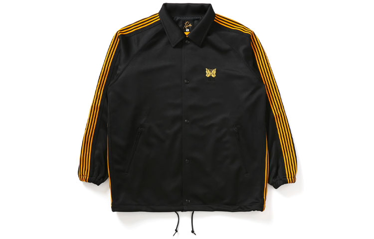 Needles x UNION 30th Anniversary FW21 Embroidered Logo Stripe Jacket Black Unisex 202121076070400112