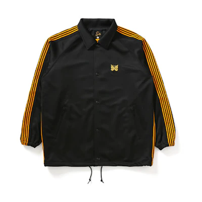 Needles UNION 30th Anniversary FW21 Embroidered Logo Stripe Jacket Black Unisex 202121076070400112